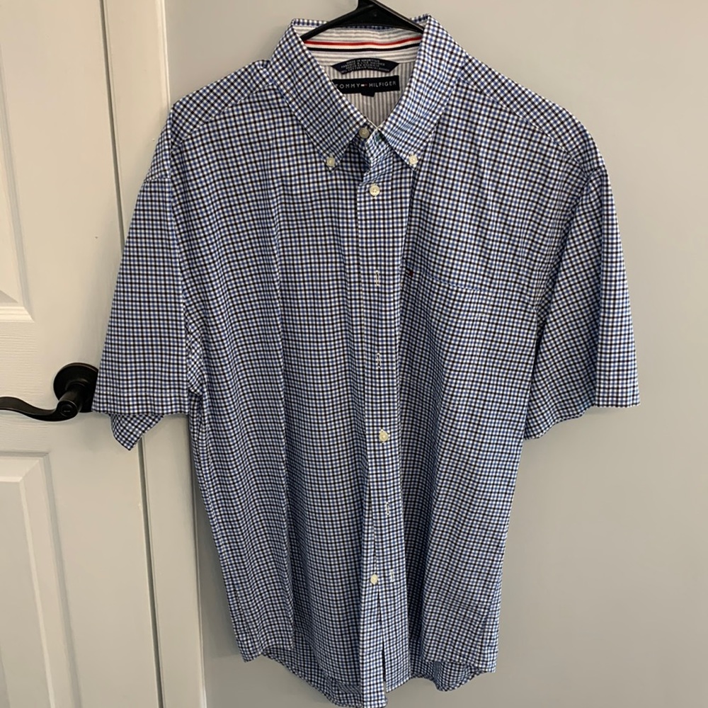 Mens Tommy Hilfiger short sleeve button shirt